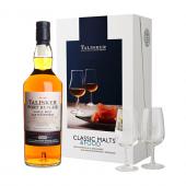 Coffret Talisker Port Ruighe en coffret Classic Malt & Food avec 2 verres dégustation