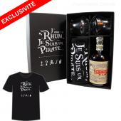 Coffret Pirate rhum Don Papa et tee-shirt Pirate